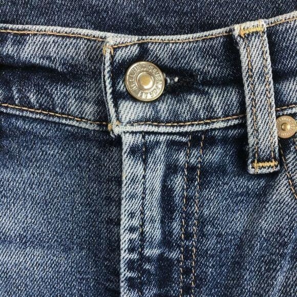 7 FAM Shimmer Stripe High Waist Ankle Luxe Muse Jeans Skinny Slim - Picture 4 of 10